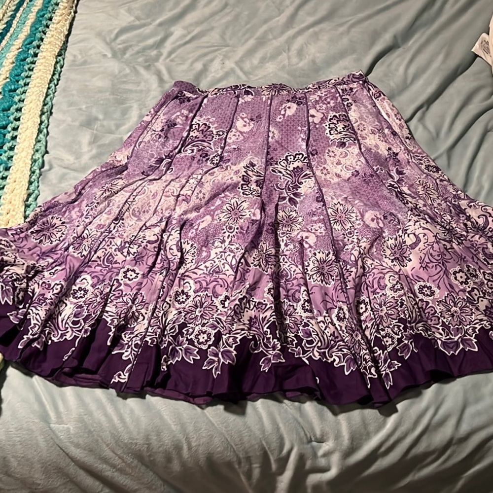 Coldwater Creek PM women’s purple summer skirt
